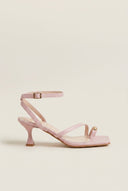 TFP - Toe Ring Sandals Kitten Heel - Pink Matte