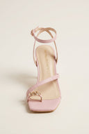 TFP - Toe Ring Sandals Kitten Heel - Pink Matte