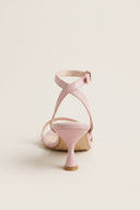 TFP - Toe Ring Sandals Kitten Heel - Pink Matte