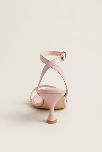 TFP - Toe Ring Sandals Kitten Heel - Pink Matte