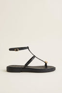 TFP - Toe Ring Sandals Metal Detail - Black Matte