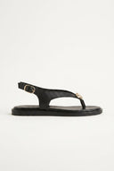 TFP - Toe Ring Sandals Metal Detail - Black Matte