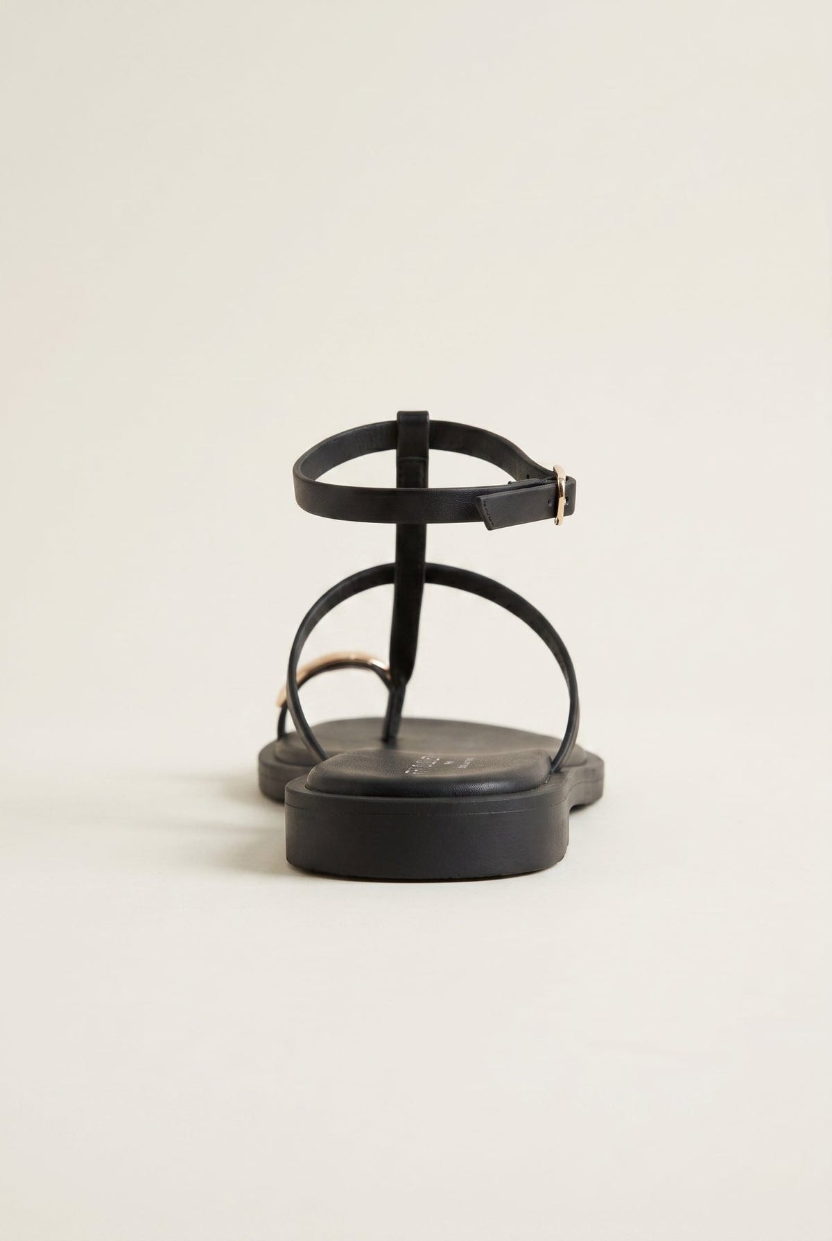 TFP - Toe Ring Sandals Metal Detail - Black Matte