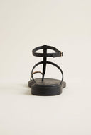 TFP - Toe Ring Sandals Metal Detail - Black Matte