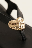 TFP - Toe Ring Sandals Metal Detail - Black Matte