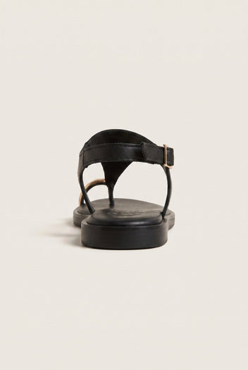 TFP - Toe Ring Sandals Metal Detail - Black Matte