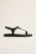 TFP - Toe Ring Sandals Metal Detail - Black Matte