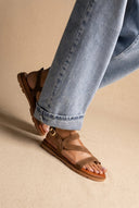 TFP - Toe Ring Sandals Side Strap - Taupe Suede