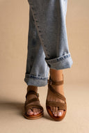 TFP - Toe Ring Sandals Side Strap - Taupe Suede