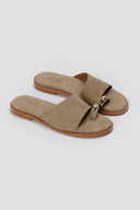 Estil - Toe Ring Sandals - Taupe Suede