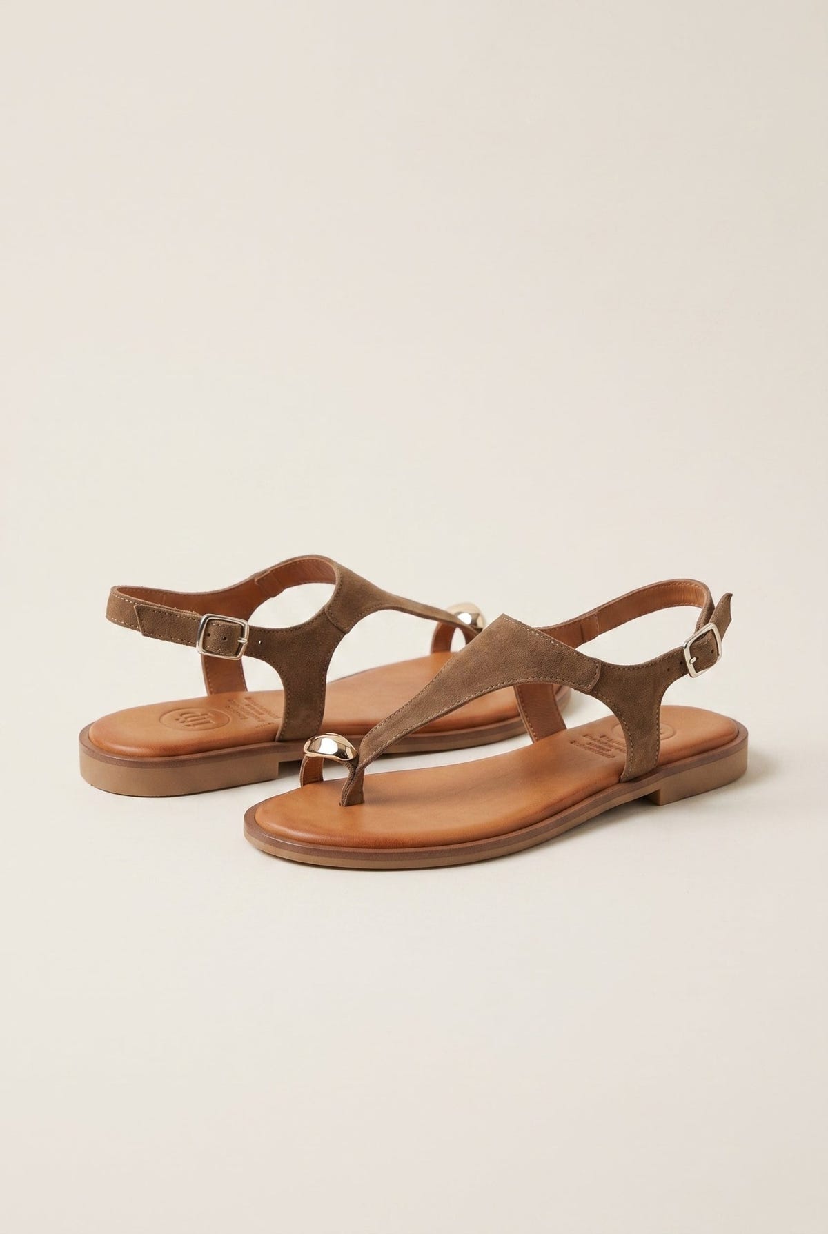 TFP - Toe Ring Sandals - Taupe Suede