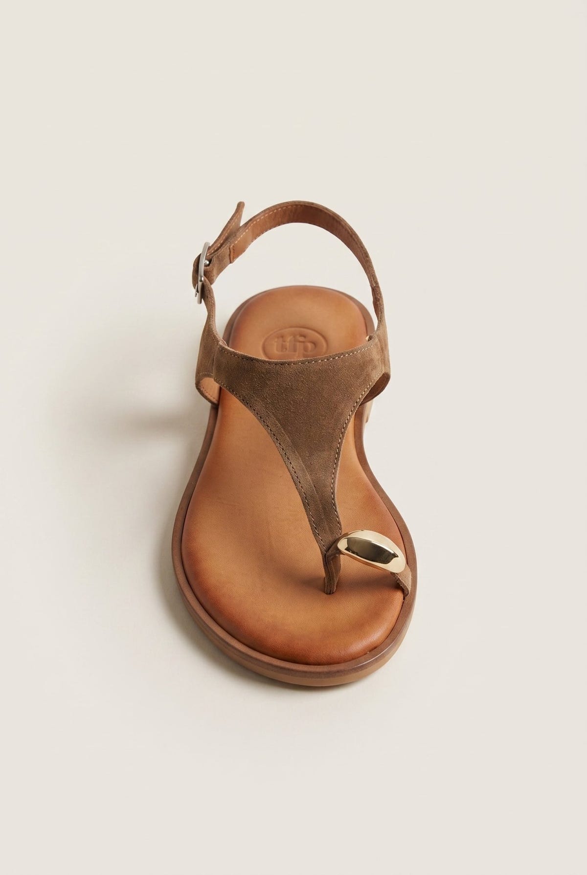 TFP - Toe Ring Sandals - Taupe Suede