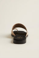 TFP - Toe Ring Sandals Wide Strap - Beige Croc