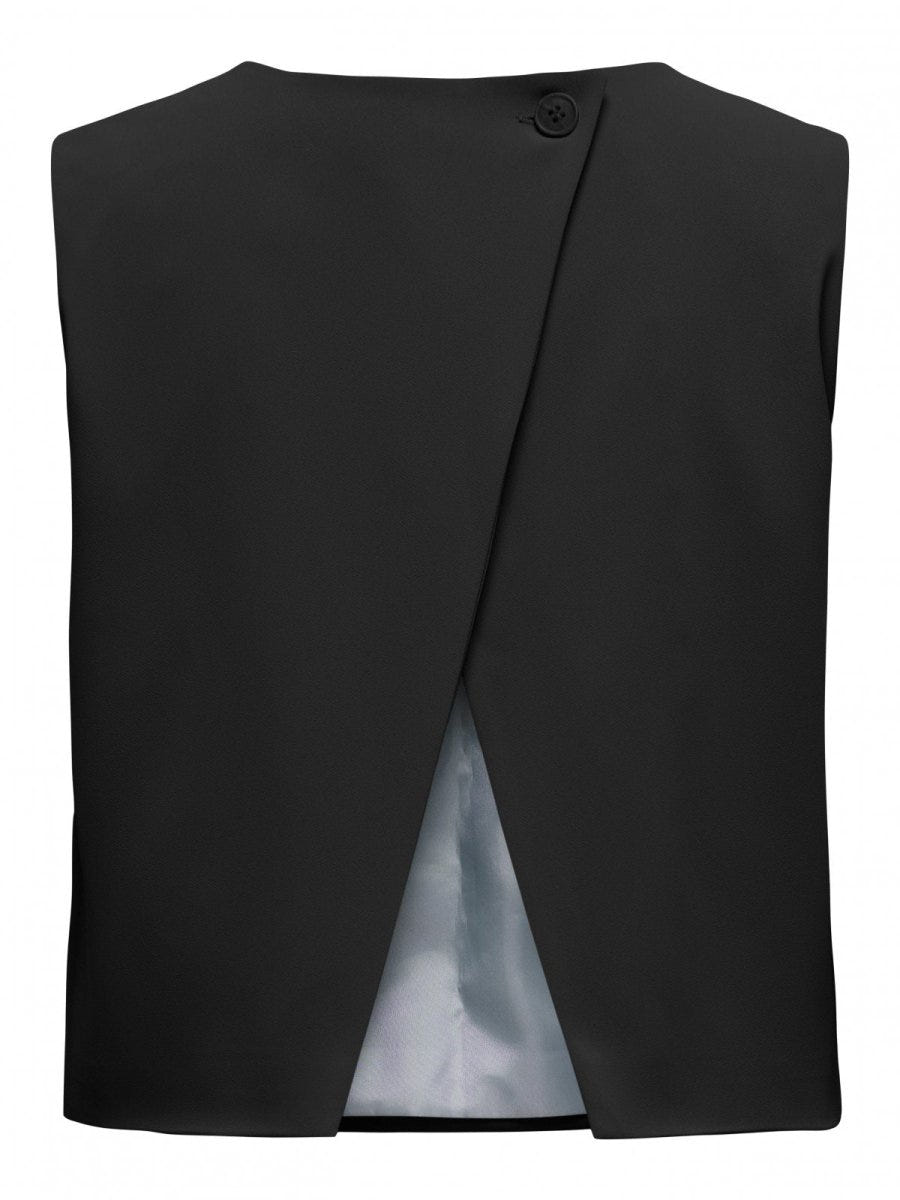 Τοπ ασύμμετρο Only 15344382 - Μαύρο - thefashionproject.gr - ONLY - 24101002032