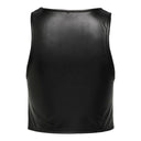 Τοπ δερματίνη με cut out Only 15307168 - Μαύρο - thefashionproject.gr - ONLY