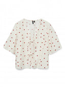 Τοπ με δέσιμο Vero Moda 10324638 - Λευκό - thefashionproject.gr - VERO MODA