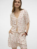 Τοπ με δέσιμο Vero Moda 10324638 - Λευκό - thefashionproject.gr - VERO MODA