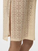 Τουνίκ με διάτρητο σχέδιο Vero Moda 10325039 - Μπεζ - thefashionproject.gr - VERO MODA