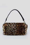 Τσάντα από συνθετική γούνα με print - Leopard - thefashionproject.gr - MICUSSI