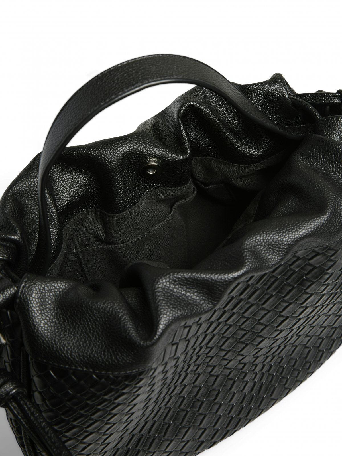 Τσάντα ballon με pattern PIECES 17160038 - Μαύρο - thefashionproject.gr - PIECES