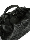 Τσάντα ballon με pattern PIECES 17160038 - Μαύρο - thefashionproject.gr - PIECES