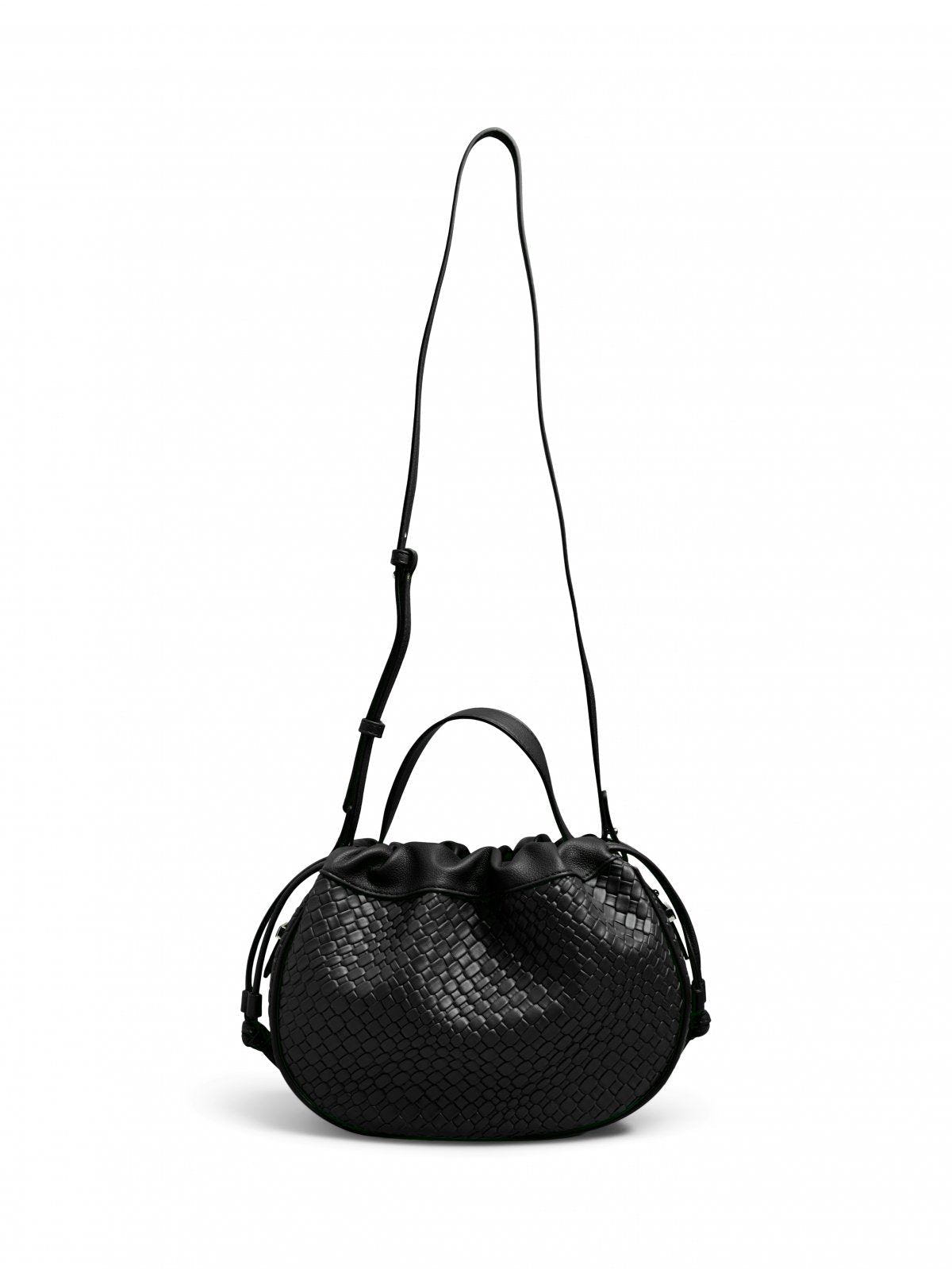 Τσάντα ballon με pattern PIECES 17160038 - Μαύρο - thefashionproject.gr - PIECES