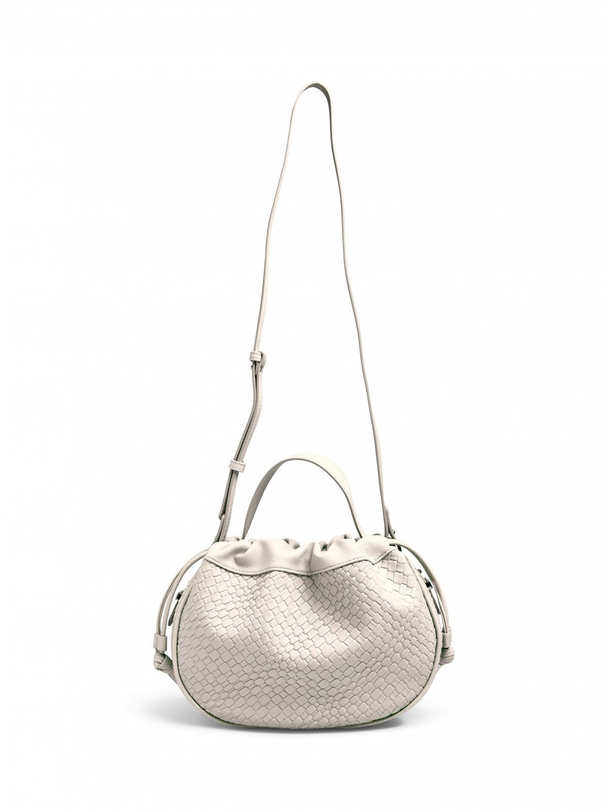 Τσάντα ballon με pattern PIECES 17160038 - Μπεζ - thefashionproject.gr - PIECES
