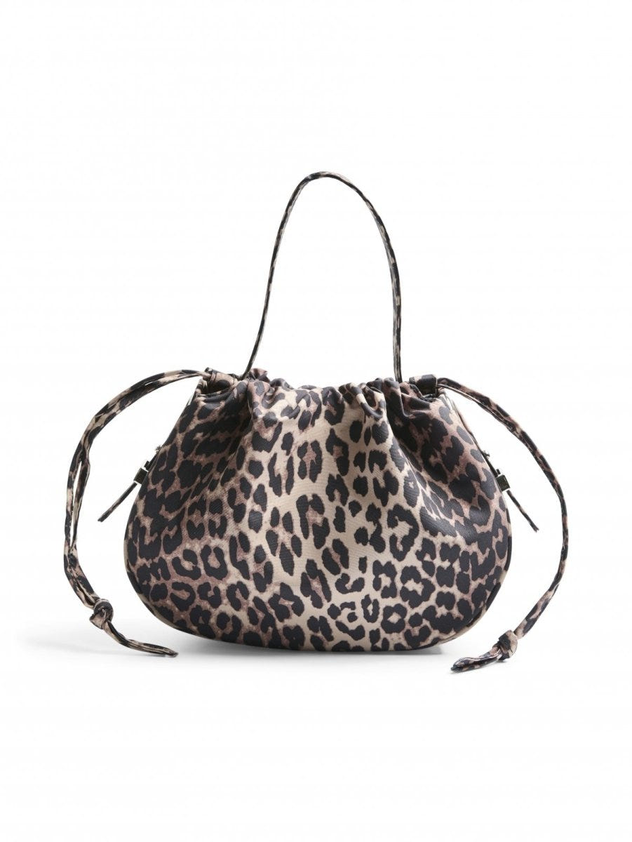 Τσάντα balloon υφασμάτινη χειρός 17158753 - Leopard - thefashionproject.gr - PIECES
