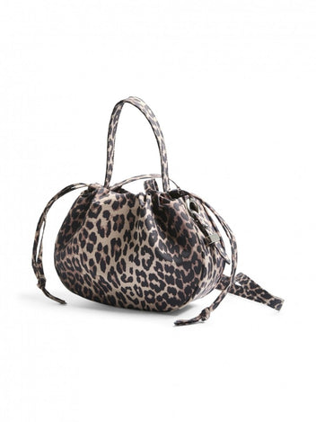 Τσάντα balloon υφασμάτινη χειρός 17158753 - Leopard - thefashionproject.gr - PIECES