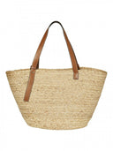 Τσάντα ψάθινη παραλίας Vero Moda 10313996 - Μπεζ - thefashionproject.gr - VERO MODA