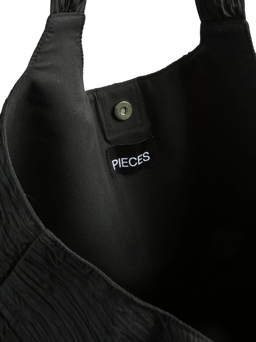 Τσάντα shopper υφασμάτινη Pieces 17158750 - Μαύρο - thefashionproject.gr - PIECES