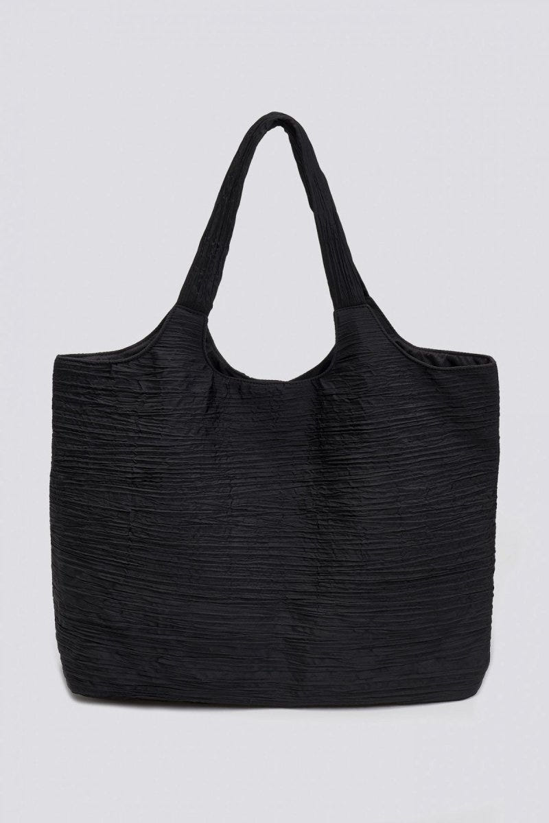 Τσάντα shopper υφασμάτινη Pieces 17158750 - Μαύρο - thefashionproject.gr - PIECES