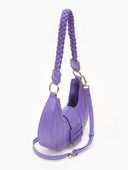 Τσάντα ώμου καπιτονέ με ματ αγκράφα - Μωβ - thefashionproject.gr - The Fashion Project