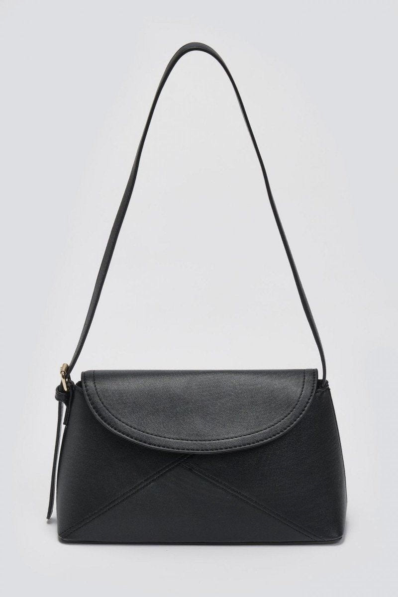 Τσάντα ώμου με καπάκι ONLY 10329332 - Μαύρο - thefashionproject.gr - ONLY