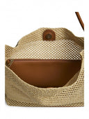 Τσάντα ώμου ψάθινη Pieces 17158744 - Μπεζ - thefashionproject.gr - PIECES