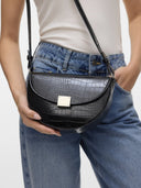 Τσάντα χιαστί με pattern Vero Moda 10329833 - Μαύρο - thefashionproject.gr - VERO MODA