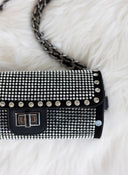 Τσαντάκι με τρούκς και αλυσίδα - Μαύρο - thefashionproject.gr - TFP