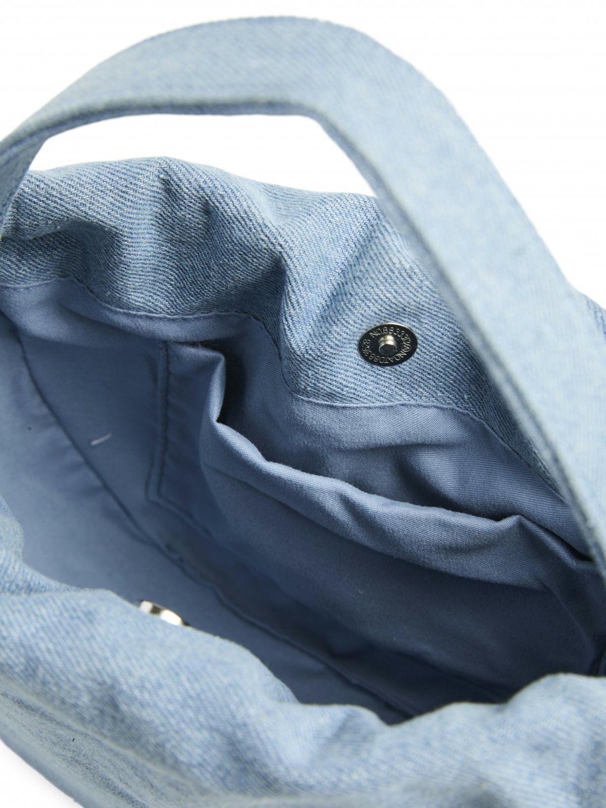 Τσαντάκι πουγκί με denim όψη PIECES 17157573 - Μπλε denim - thefashionproject.gr - PIECES
