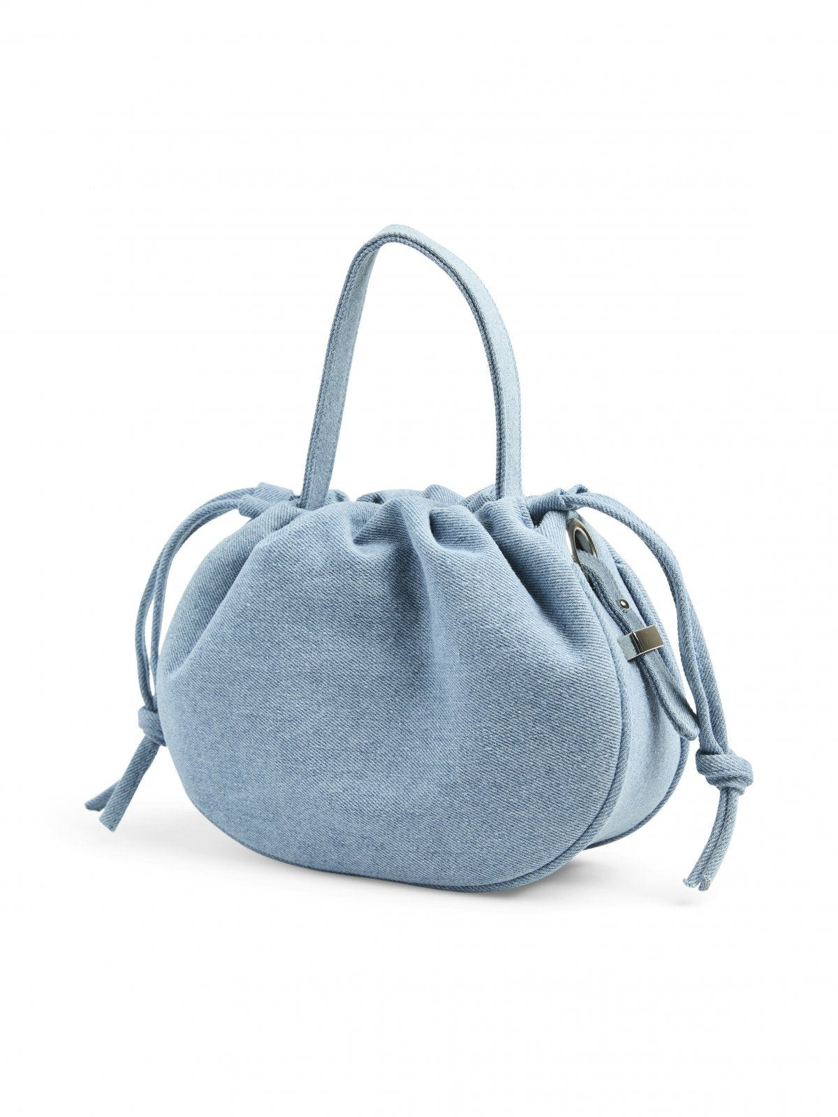Τσαντάκι πουγκί με denim όψη PIECES 17157573 - Μπλε denim - thefashionproject.gr - PIECES