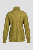 The Fashion Project - Turtleneck Sweater Chunky Knit - Light Green