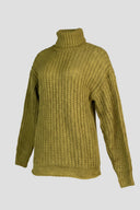 The Fashion Project - Turtleneck Sweater Chunky Knit - Light Green