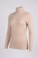 The Fashion Project - Turtleneck Sweater Fitted - Beige