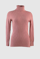 The Fashion Project - Turtleneck Sweater Fitted - Dusty Rose