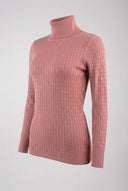 The Fashion Project - Turtleneck Sweater Fitted - Dusty Rose
