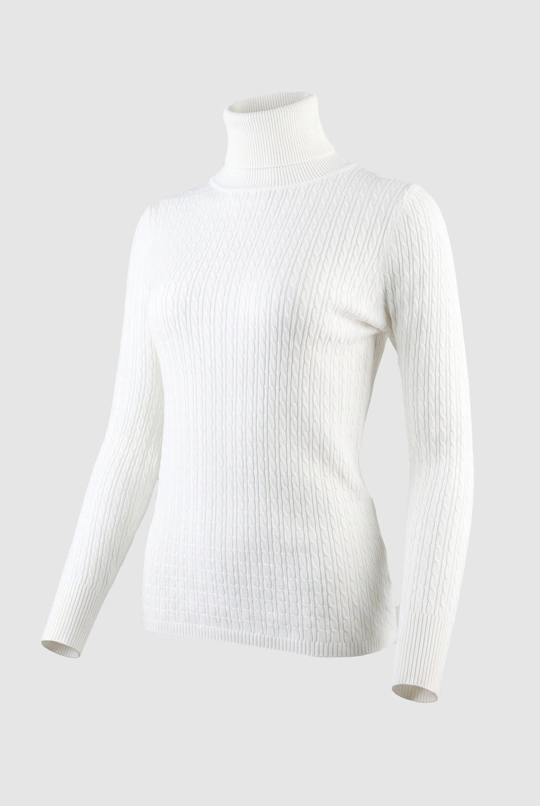 The Fashion Project - Turtleneck Sweater Fitted - Off White