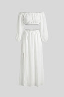 The Fashion Project - Two Piece Set Maxi Skirt - White