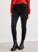 Τζιν skinny ψηλόμεσο - Μαύρο - thefashionproject.gr - The Fashion Project