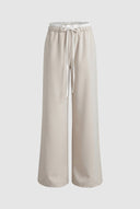 The Fashion Project - Wide Leg Pants Double Waist - Beige