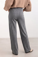 NOISY MAY - Wide Leg Pants Elastic Waist - Gray
