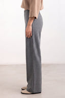 NOISY MAY - Wide Leg Pants Elastic Waist - Gray